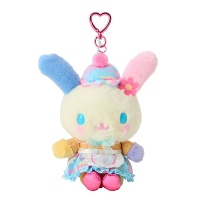 SANRIO | Usahana Mascot Holder Bag Charm Keychain 110×80×190mm (Dreamy Ice Cream)