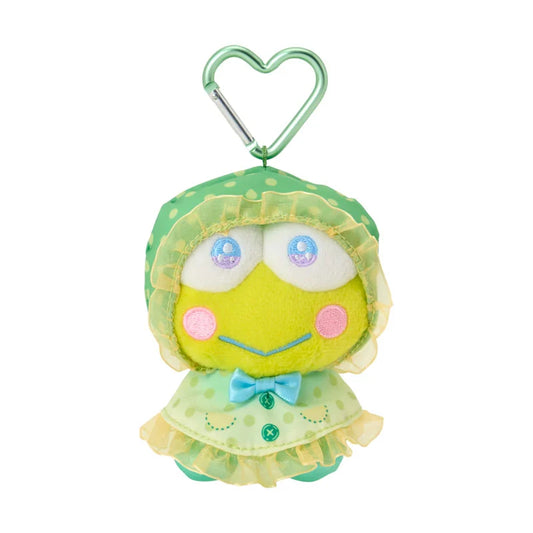 SANRIO | Keroppi Mascot Holder Bag Charm Keychain 120×75×135mm (Sweet Rain Collection Raincoat)