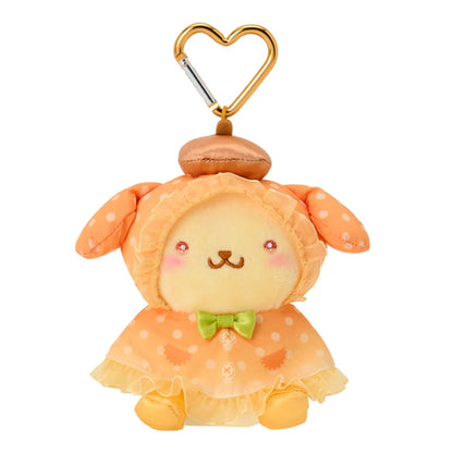 SANRIO | Pompompurin Pom Pom Purin Mascot Holder Bag Charm Keychain 120×75×135mm (Sweet Rain Collection Raincoat)