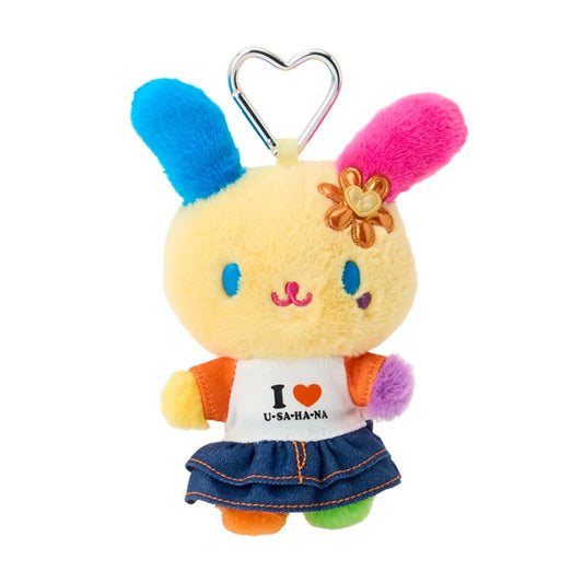 SANRIO | Usahana Mascot Holder Bag Charm Keychain 150×55×105mm (I Love Sanrio Characters)