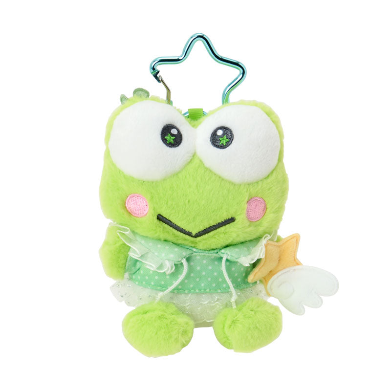 SANRIO | Keroppi Plush Mascot Holder Keychain Bag Charm 115×65×130mm (Sparkling Wish)