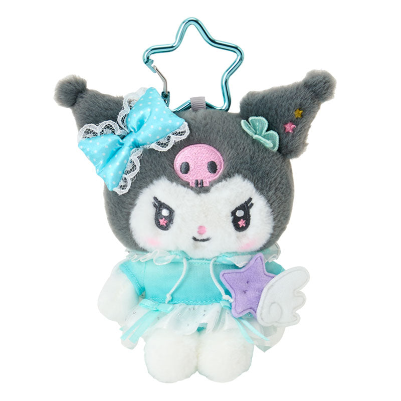 SANRIO | Kuromi Plush Mascot Holder Keychain Bag Charm 115×65×130mm (Sparkling Wish)