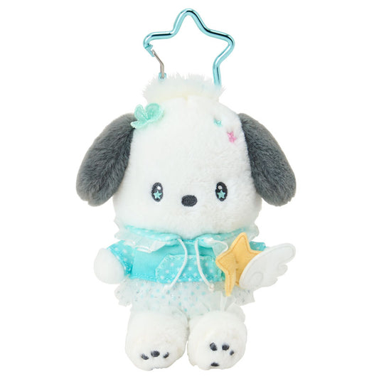 SANRIO | Pochacco Plush Mascot Holder Keychain Bag Charm 115×65×130mm (Sparkling Wish)