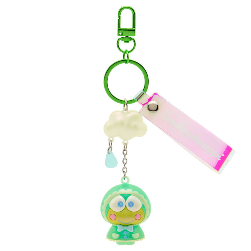 SANRIO | Keroppi Aurora Mascot Bag Charm Keychain 45×25×35mm (Sweet Rain Collection Raincoat)