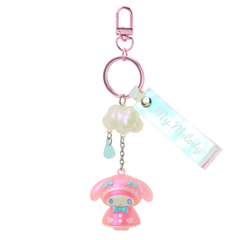 SANRIO | My Melody Aurora Mascot Bag Charm Keychain 45×25×35mm (Sweet Rain Collection Raincoat)