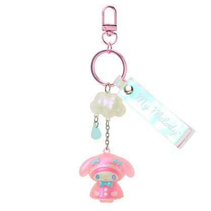 SANRIO | My Melody Aurora Mascot Bag Charm Keychain 45×25×35mm (Sweet Rain Collection Raincoat)