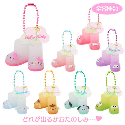 SANRIO | Secret Rain Boot Charm Blind Box 61×57×42mm (Sweet Rain Collection Raincoat)