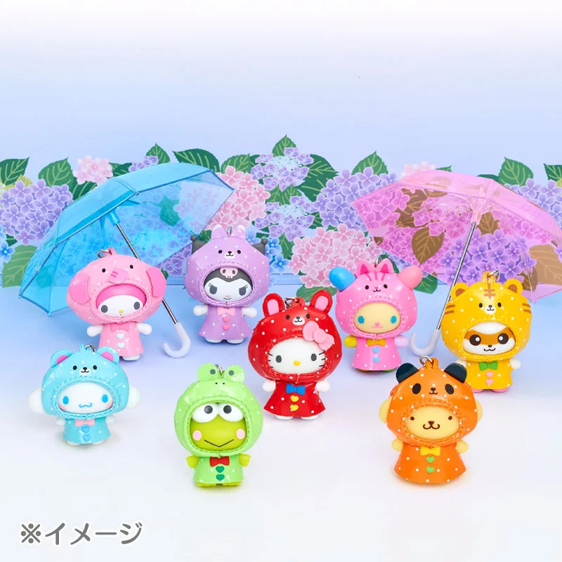SANRIO | Secret Keychain Raincoat Blind Box 47×35×63mm (Chibitomo Series 4th Edition) (Order 8 For A Complete Box)