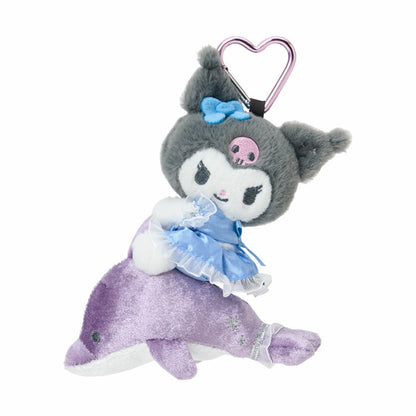 SANRIO | Kuromi Mascot Holder Bag Charm Keychain 120×60×130mm (Shiny Dolphin)
