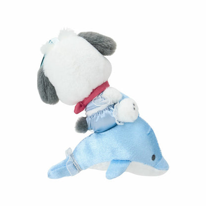 SANRIO | Pochacco Mascot Holder Bag Charm Keychain 120×60×130mm (Shiny Dolphin)