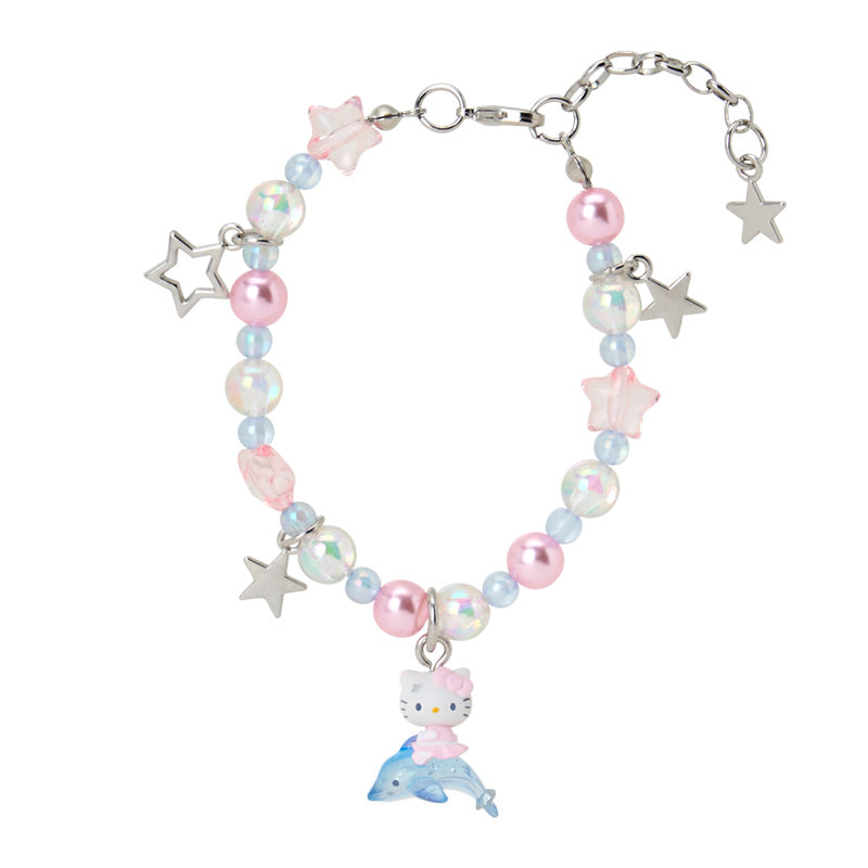 SANRIO | Hello Kitty Beaded Bracelet 106x73x18mm (Shiny Dolphin)