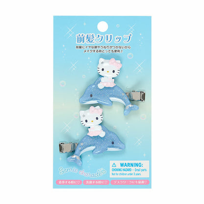 SANRIO | Hello Kitty Bangs Clip Set Hair Clip 55×10×45mm (Shiny Dolphin)