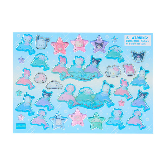 SANRIO | Crystal Sticker 200×2×170mm (Shiny Dolphin)