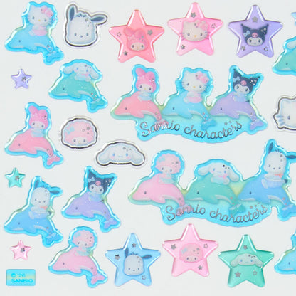SANRIO | Crystal Sticker 200×2×170mm (Shiny Dolphin)