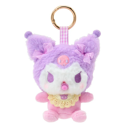 SANRIO |  Kuromi Mascot Holder Bag Charm 90x60x95mm (Baby Ribbon Fluffy)