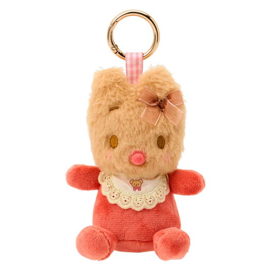 SANRIO |  Marroncream Mascot Holder Bag Charm 90x60x95mm (Baby Ribbon Fluffy)