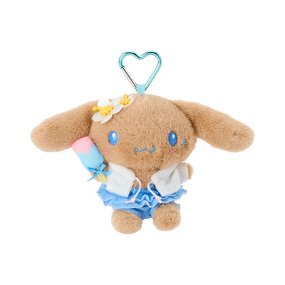 SANRIO | Cinnamoroll Mascot Holder 80×30×15mm (Sparkling Summer Pool Tan Sunburned)