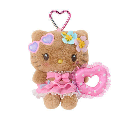 SANRIO | Hello Kitty Mascot Holder 80×30×15mm (Sparkling Summer Pool Tan Sunburned)