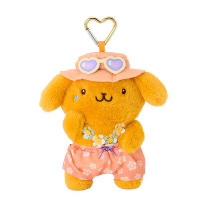 SANRIO | Pom Pom Purin Mascot Holder 80×30×15mm (Sparkling Summer Pool Tan Sunburned)