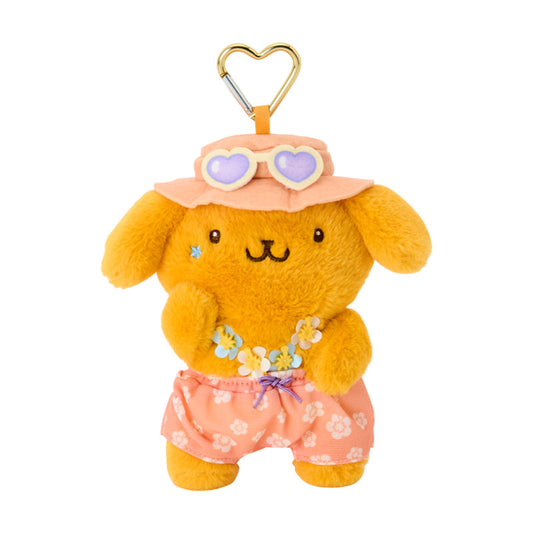 SANRIO | Pom Pom Purin Mascot Holder 80×30×15mm (Sparkling Summer Pool Tan Sunburned)