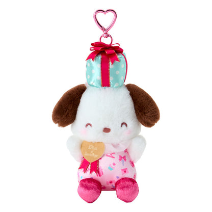 SANRIO | Pochacco Mascot Holder Bag Charm Keychain 100x80x140mm Approx. (Wrapping Paper)