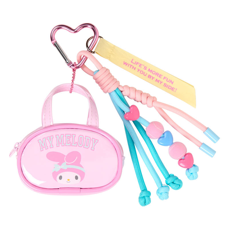 SANRIO | My Melody Mini Boston-Style Pouch Bag Charm 90x35x100mm (Sanrio Girls's Tennis Club)