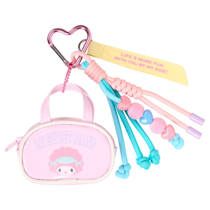 SANRIO | My Sweet Piano Mini Boston-Style Pouch Bag Charm 90x35x100mm (Sanrio Girls's Tennis Club)