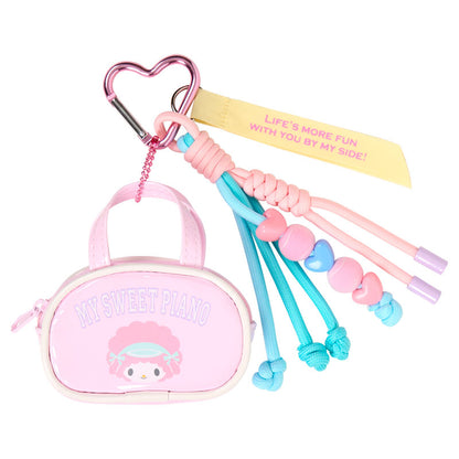SANRIO | My Sweet Piano Mini Boston-Style Pouch Bag Charm 90x35x100mm (Sanrio Girls's Tennis Club)