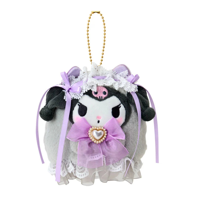 SANRIO | Kuromi Mascot Holder Bag Charm Keychain 120x90x120mm (Lolita Ghost)