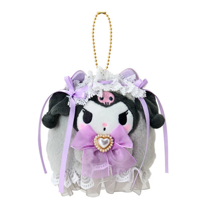 SANRIO | Kuromi Mascot Holder Bag Charm Keychain 120x90x120mm (Lolita Ghost)