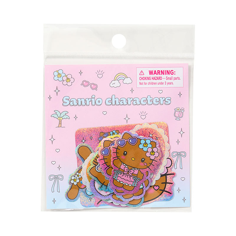 SANRIO | Sticker Set 105×3×130mm (Sparkling Summer Pool Tan Sunburned)