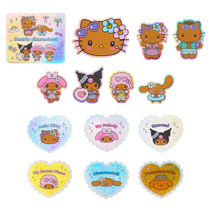 SANRIO | Sticker Set 105×3×130mm (Sparkling Summer Pool Tan Sunburned)