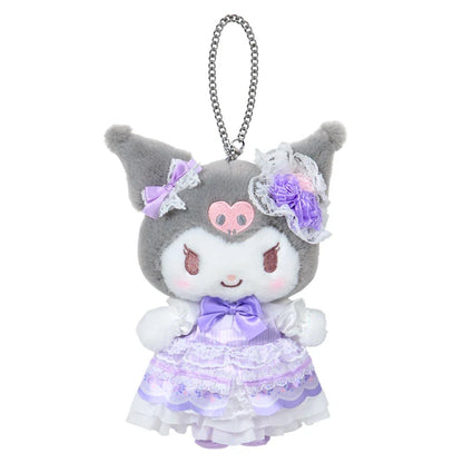 SANRIO | Kuromi Frills Lace Dress Mascot Holder Bag Charm Keychain 80×30×15mm (Fairy Tale Party)