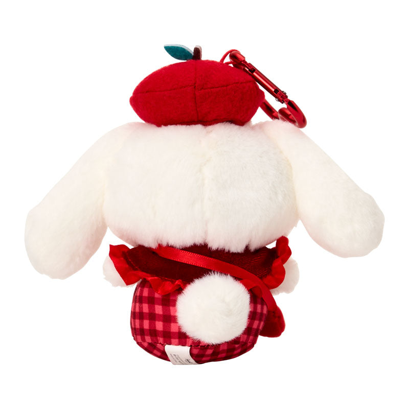 SANRIO | Cinnamoroll Mascot Holder Bag Charm Keychain 110×90×145mm (Autumn Apple Gingham Red)