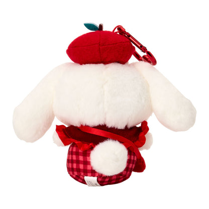 SANRIO | Cinnamoroll Mascot Holder Bag Charm Keychain 110×90×145mm (Autumn Apple Gingham Red)