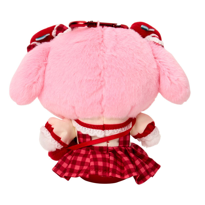 SANRIO | My Melody Mascot Holder Bag Charm Keychain 110×90×145mm (Autumn Apple Gingham Red)