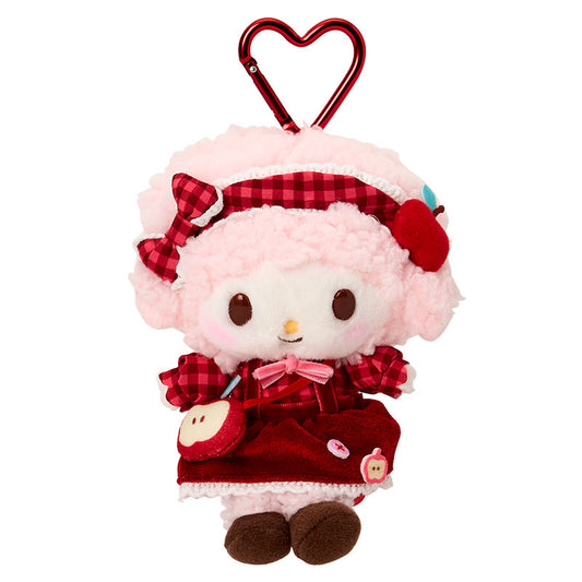 SANRIO | My Sweet Piano Mascot Holder Bag Charm Keychain 110×90×145mm (Autumn Apple Gingham Red)