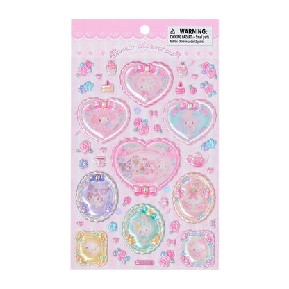 SANRIO | Pearlescent Plump Emblem Sticker 90×8×200mm (Fairy Tale Party)