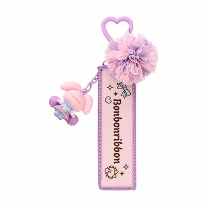 SANRIO | Bonbon Ribbon Figure Mascot Keychain & Logo Tag 125X72X28mm (Cheering Everyone On! Cheer Tales)