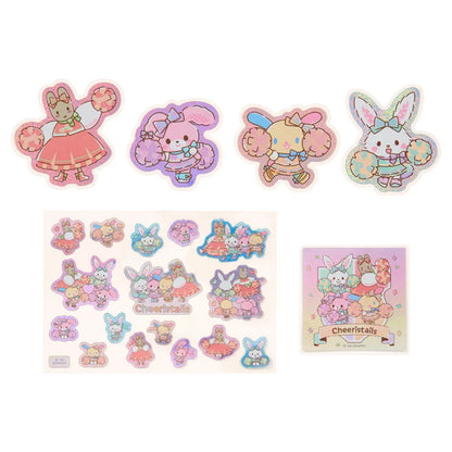 SANRIO | Glitter Hologram Sticker Set 100×4×105mm (Cheering Everyone On! Cheer Tales)