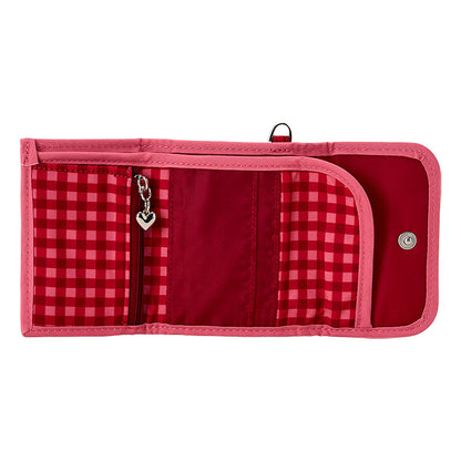 SANRIO | My Melody Trifold Wallet 110×20×80mm (Autumn Apple Gingham Red)