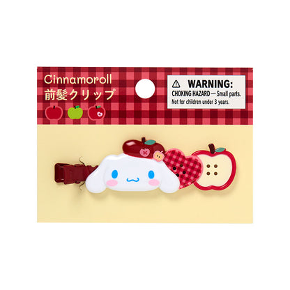 SANRIO | Cinnamoroll Hair Clip 70×12×270mm (Autumn Apple Gingham Red)