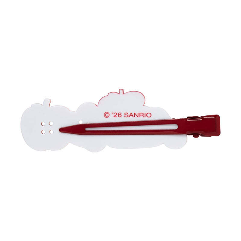 SANRIO | Cinnamoroll Hair Clip 70×12×270mm (Autumn Apple Gingham Red)