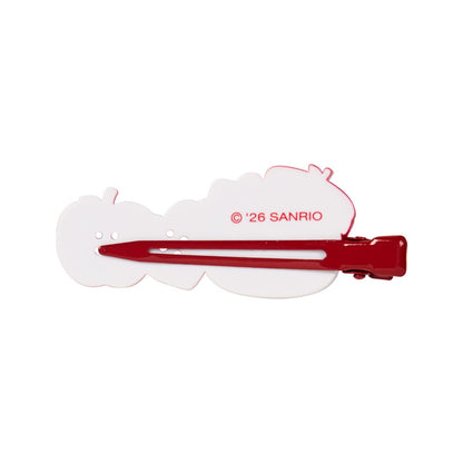 SANRIO | Hello Kitty Hair Clip 70×12×270mm (Autumn Apple Gingham Red)