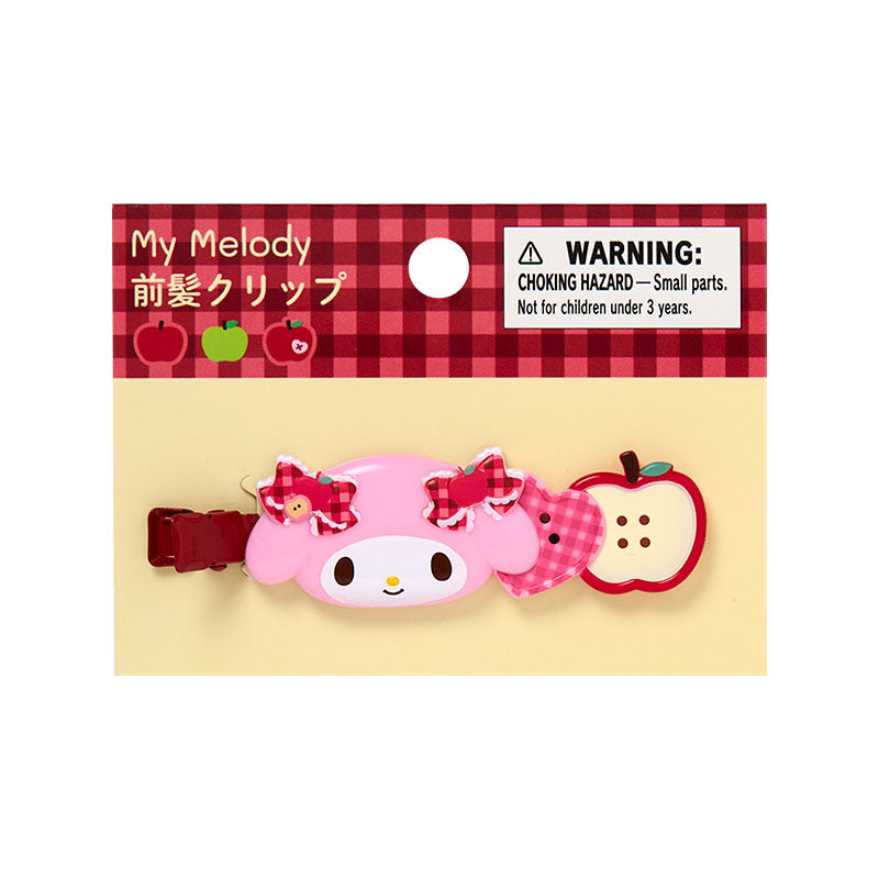 SANRIO | My Melody Hair Clip 70×12×270mm (Autumn Apple Gingham Red)