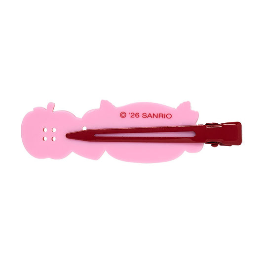 SANRIO | My Melody Hair Clip 70×12×270mm (Autumn Apple Gingham Red)
