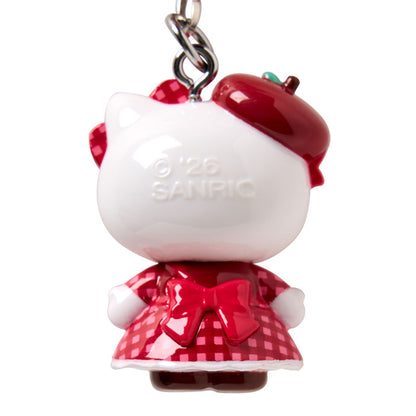 SANRIO | Hello Kitty Phone Strap Mascot Bag Charm 25×20×35mm (Autumn Apple Gingham Red)