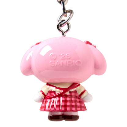 SANRIO | My Melody Phone Strap Mascot Bag Charm 25×20×35mm (Autumn Apple Gingham Red)