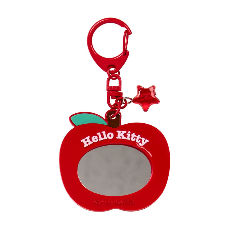 SANRIO | Secret Mini Mirror Keychain Blind Box 63×10×60mm (Autumn Apple Gingham Red)