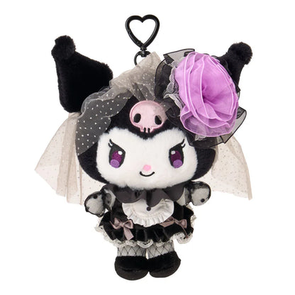 SANRIO | Kuromi Mascot Holder Bag Charm Keychain Gothic 200×100×80mm (All Black Kuromi Mode)